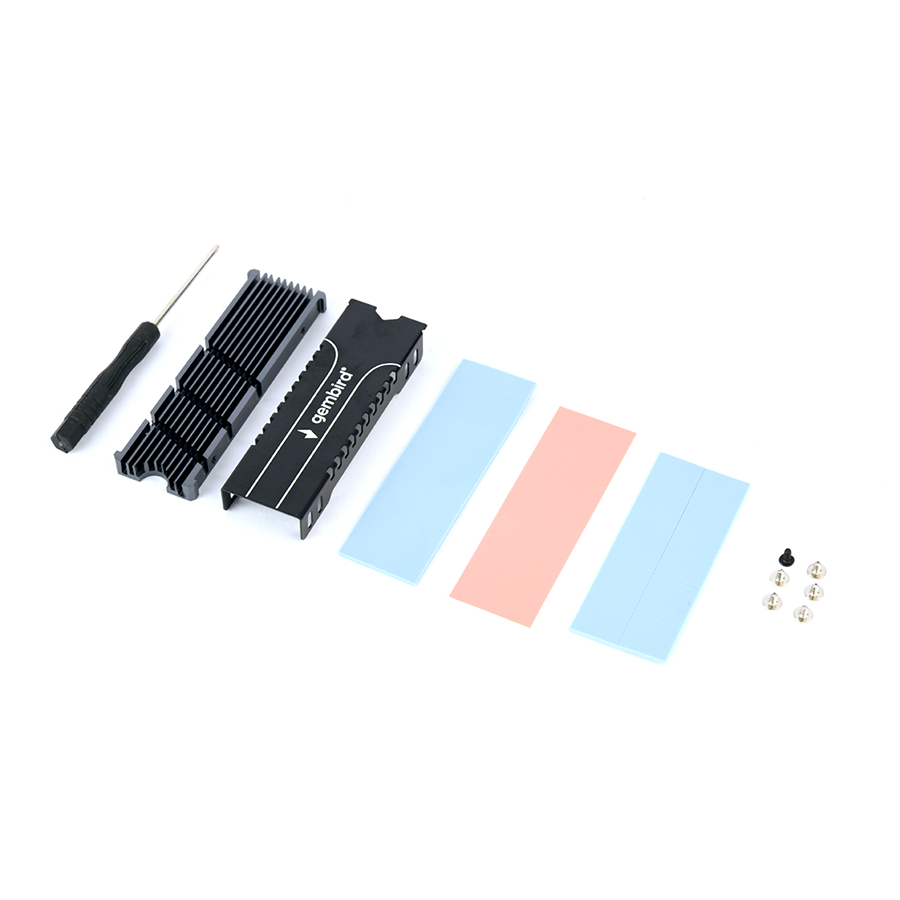 Hladnjak za M.2 NVMe 2280 SSD drive, GEMBIRD EE2280-R-01
