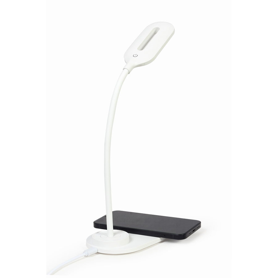 Desktop lampa + wireless charger GEMBIRD TA-WPC10-LED-01-MX