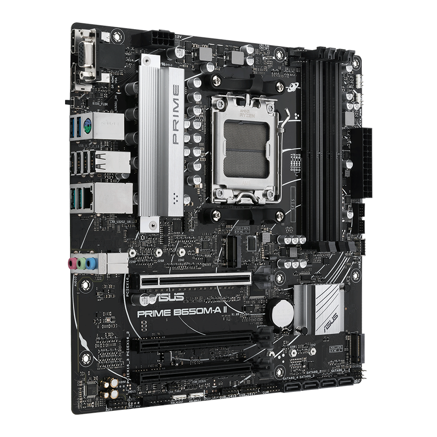 ASUS MB PRIME B650M-A II-CSM AMD B650, AM5, 4xDDR5 1x VGA,1x HDMI, 1x DP, RAID, microATX