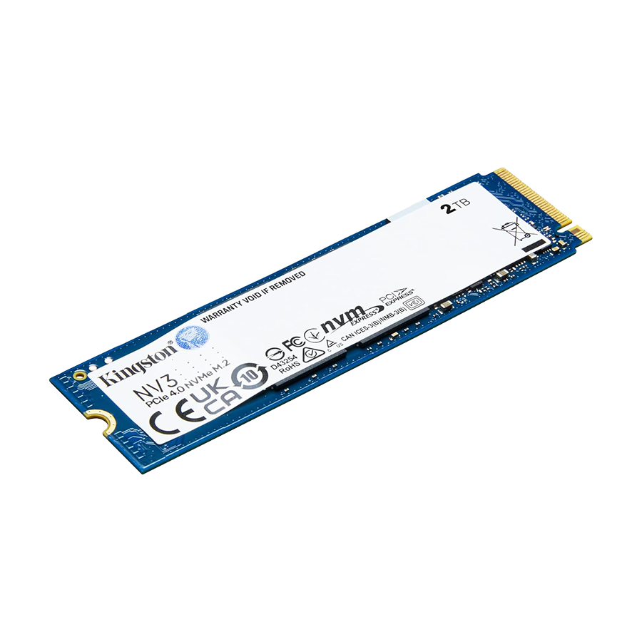 Kingston SSD SNV3S/2000G 2TB NV3 NVMe PCIe Gen 4.0 Up to 6,000MB/s read, 5,000MB/s write