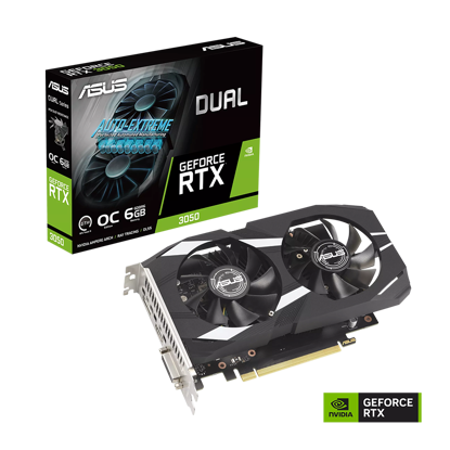 VGA ASUS VGA DUAL-RTX3050 OC 6G NVIDIA GeForce RTX 3050 6GB GDDR6 96bit, DVI-D, HDMI, 3xDP