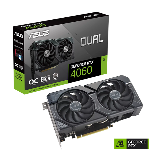 Picture of VGA ASUS DUAL-RTX4060-O8G-OC nVidia GeForce RTX 4060 8GB GDDR6 128bit, HDMI, 3xDP