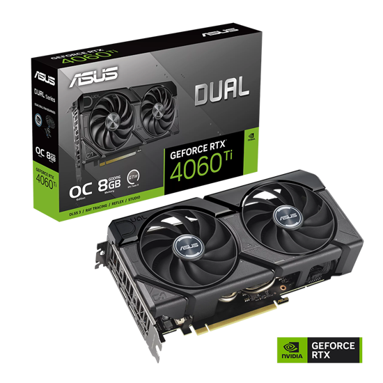 Picture of VGA ASUS DUAL-RTX4060TI-8G-EVO NVIDIA GeForce RTX4060 Ti 8GB 8GB GDDR6 128bit, HDMI, 3xDP