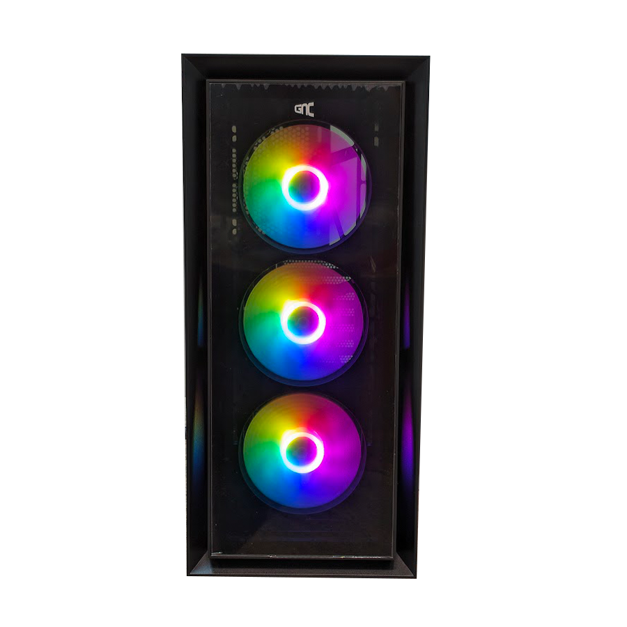 KUĆIŠTE GNC EZ COOL GAMING HC-625B BEZ NAPAJANJA, Tempered Glass, 3x120 RGB ventilator