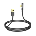 Picture of USB kabal BOROFONE BU39 Rio Transparent Discovery Edition charging data cable Type-C black 1,2m, 2,4 A