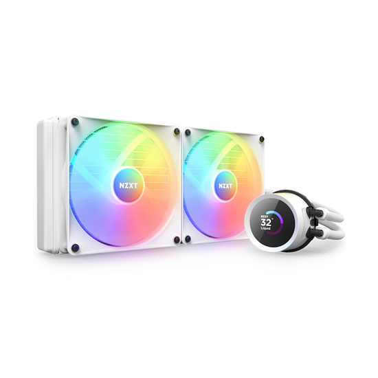 Picture of CPU hladnjak AIO Liquid gaming NZXT Kraken Elite 280 RGB white, RL-KR280E-W1