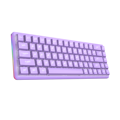 Picture of Tastatura gaming RAMPAGE REBEL purple, Mechanical, Low Profile, red switch, US Layout, Rainbow