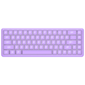 Picture of Tastatura gaming RAMPAGE REBEL purple, Mechanical, Low Profile, red switch, US Layout, Rainbow