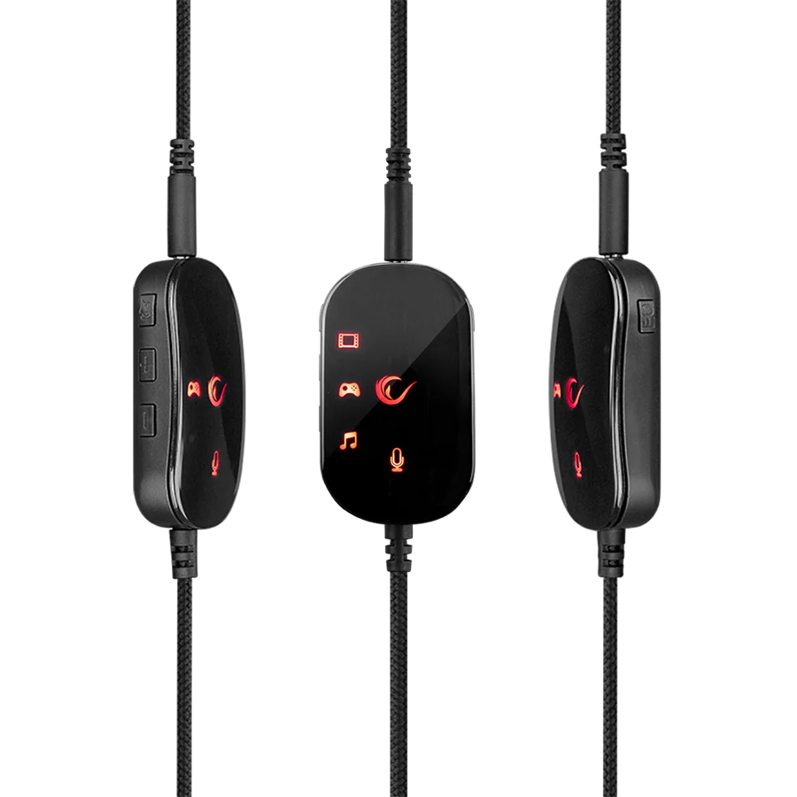 Slušalice sa mikrofonom gaming RAMPAGE RM-K99 X-PIKE USB 7.1 Sound Card PC PS4 Mobile Surround