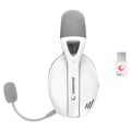 Picture of Slušalice sa mikrofonom gaming RAMPAGE Crack H11 White/Gray Wireless 2.4G Bluetooth