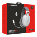 Picture of Slušalice sa mikrofonom gaming RAMPAGE Crack H11 White/Gray Wireless 2.4G Bluetooth