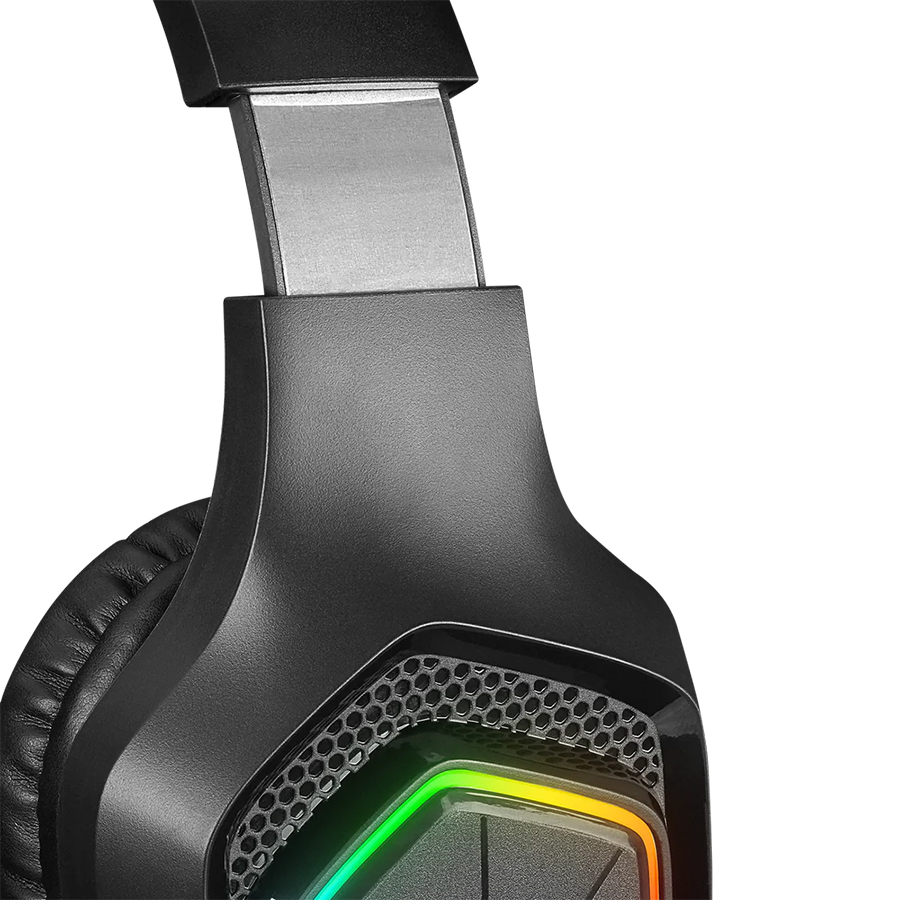 Slušalice sa mikrofonom gaming RAMPAGE RM-K90 VECTOR black, RGB LED, Type-C