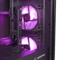 Picture of Kućište gaming RAMPAGE VANGUARD V2 Black Mesh Easy Tempered Glass Vertical VGA Holder 4*RGB Fan Hub E-ATX Big-T