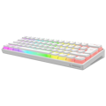 Picture of Tastatura gaming RAMPAGE RADIANT K11 white, red switch, Type-C, RGB,  US Layout, pudding keycaps