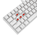 Picture of Tastatura gaming RAMPAGE RADIANT K11 white, red switch, Type-C, RGB,  US Layout, pudding keycaps