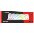 Picture of Tastatura gaming RAMPAGE RADIANT K11 white, red switch, Type-C, RGB,  US Layout, pudding keycaps