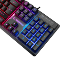 Picture of Tastatura gaming RAMPAGE KB-RX77 RUNNER Black USB Rainbow Illuminated US/ENGLISH LAYOUT Wrist Support