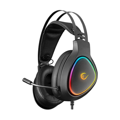 Slušalice sa mikrofonom gaming RAMPAGE RMX-G7 SNIPER Black RGB Illuminated,with Flexible Microphone Gaming, Headset