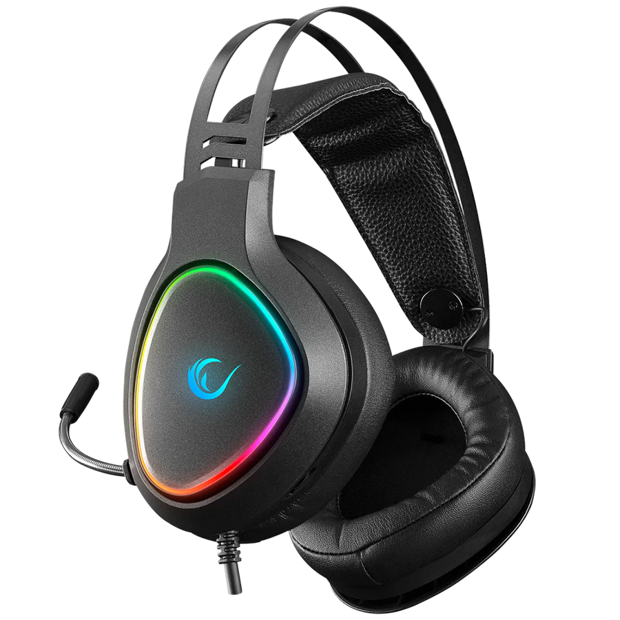 Slušalice sa mikrofonom gaming RAMPAGE RMX-G7 SNIPER Black RGB Illuminated,with Flexible Microphone Gaming, Headset