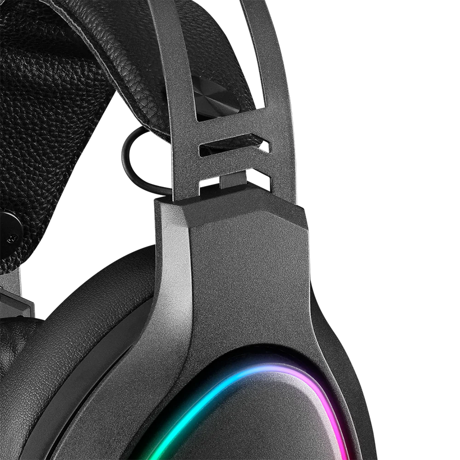 Slušalice sa mikrofonom gaming RAMPAGE RMX-G7 SNIPER Black RGB Illuminated,with Flexible Microphone Gaming, Headset
