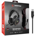 Picture of Slušalice sa mikrofonom gaming RAMPAGE RMX-G7 SNIPER Black RGB Illuminated,with Flexible Microphone Gaming, Headset