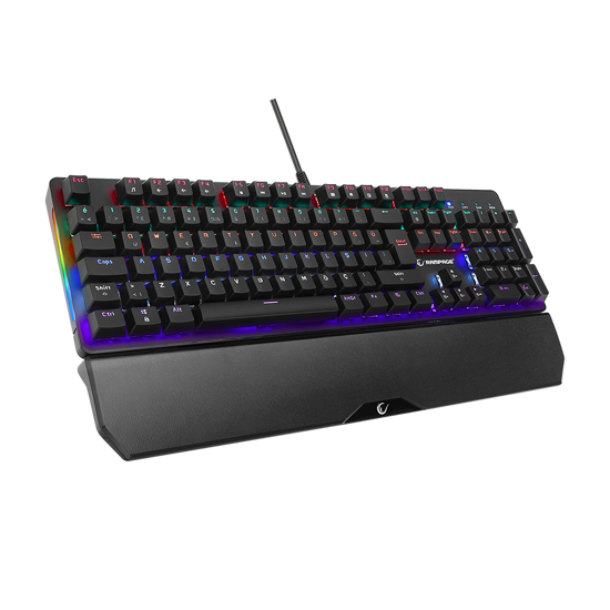 Picture of Tastatura gaming RAMPAGE KB-R86 UMBRA Black USB Rainbow Illuminated Red Switch US Layout Mechanical