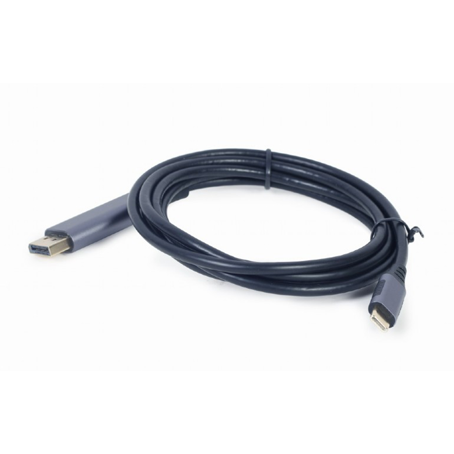 Video adapter kabl Type-C to DisplayPort, space grey, 1.8 m, 4K 60 Hz, GEMBIRD CC-USB3C-DPF-01-6