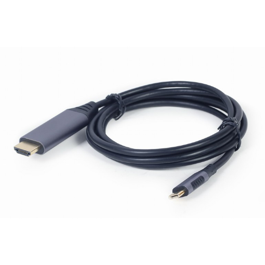 Video adapter kabl Type-C to HDMI, space grey, 1.8 m, 4K 60 Hz, GEMBIRD CC-USB3C-HDMI-01-6