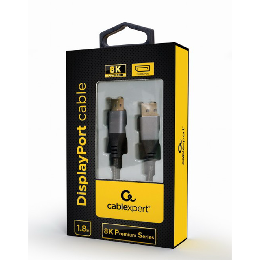 DisplayPort kabal GEMBIRD, 1,8 m, CC-DP8K-6, muški DisplayPort na muški DisplayPort, 8K premium series