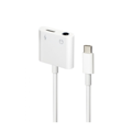 Picture of Audio adapter GEMBIRD A-CM-3.5FP-01, USB type-C plug to stereo 3.5 mm + Type-C power, white