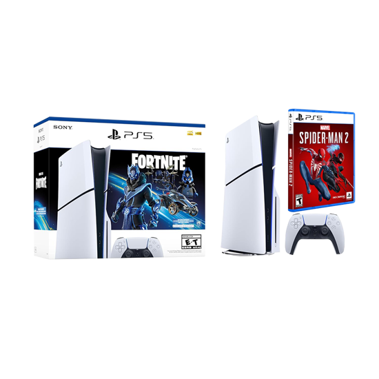 Picture of PlayStation 5 Slim D chassis + Fortnite VCH + Marvel"s Spider-Man 2 SE VCH PS5  1000045165MSM2