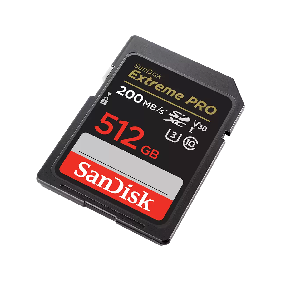 SanDisk SDXC 512GB Extreme Pro 200MB/s V30 UHS-I Class10 U3 V30 SDSDXXD-512G-GN4IN