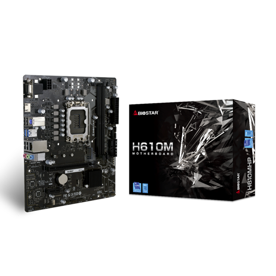 Picture of MB BIOSTAR H610MHP 2.0, mATX, Soc 1700, DDR4, M.2, GbE LAN, HDMI, VGA