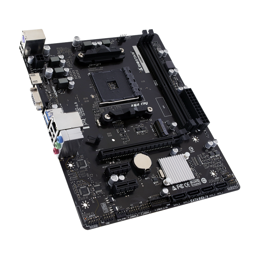 MB BIOSTAR A520MHP, mATX, Soc AM4, DDR4, M.2, GbE LAN, HDMI, VGA