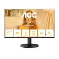 Picture of MONITOR AOC 27" Q27B3CF2 27” IPS, 16:9, 2560x1440, 100Hz, 1ms, 300 cd/m2, 1500:1, HDMI, DP, USB Hub + USB Type C 65W, PbP, PiP, 5 W x 2, Ergonomic, Bl