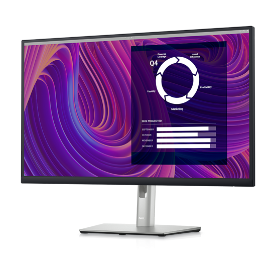 Picture of Monitor Dell P2723D 27" QHD, IPS Antiglare, 16:9, DP, HDMI, USB 3.2, Tilt/Swivel/Pivot/Height Adjust, 3Yr