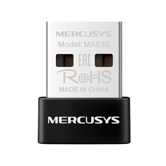 Picture of USB Bluetooth dongle Mercusys MA530 Bluetooth 5.3 Nano USB Adapter, Bluetooth 5.3, Nano-Size, USB 2.0, Supported operating systems include Win 11/10/8