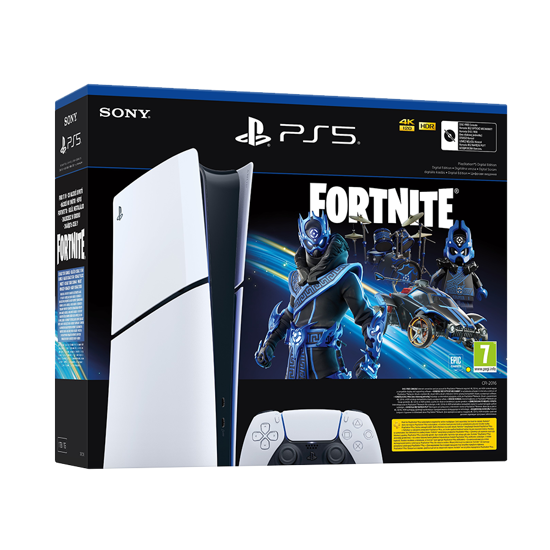 Picture of PlayStation 5 Slim Digital Edition D chassis + Fortnite VCH (voucher) + dodatni PS5 Dualsense Wireless Controller 1000045170DS5