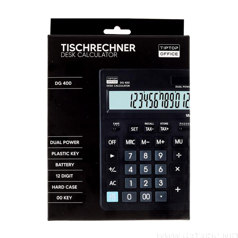 TTO KALKULATOR DG-400,12 cifara,Crna,TTO409650
