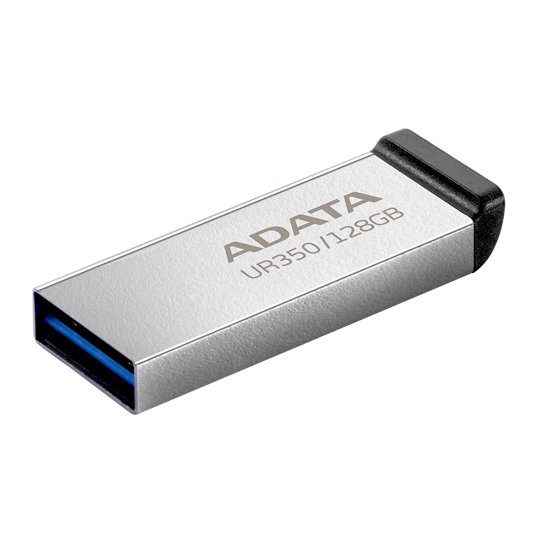 Picture of USB Memory stick Adata UFD 128GB, USB 3.2, Up to 100MB/s3 UR350-128G-RSR/BK Metal sa crnim rubom