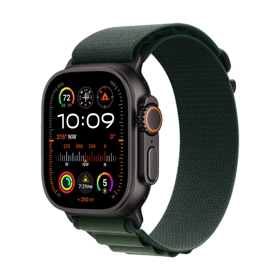 Picture of Apple Watch Ultra 2  MX4Q3LW/A Black case 2024 LTE 49mm  - Black Ti Dark Green