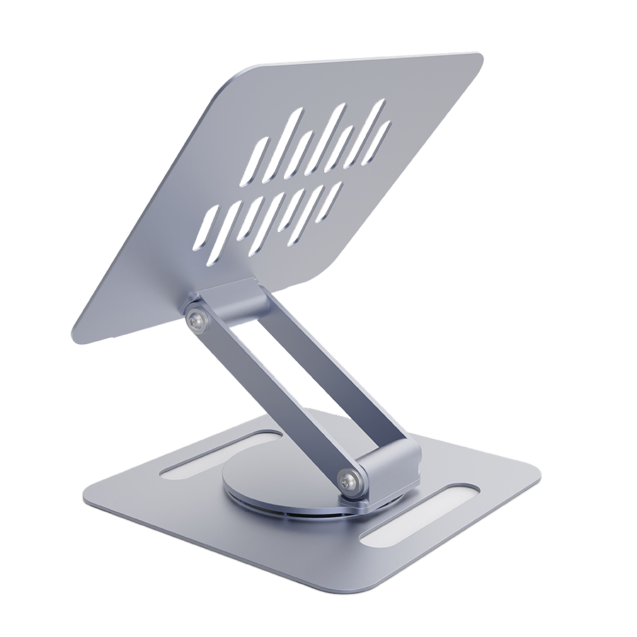 Postolje za notebook riser stand preklopivi rotirajuci, silver GEMBIRD, NBS-DR1-01
