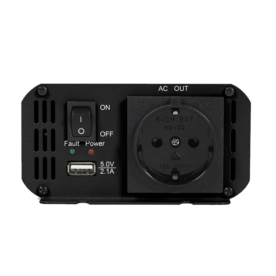DC-AC inverter za auto GEMBIRD, in12Vout220V 500W EG-PWC500-01