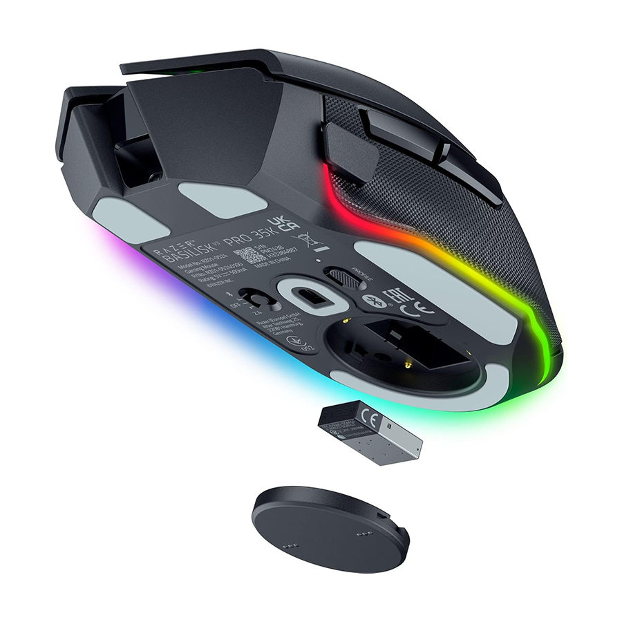 Miš Razer Basilisk V3 Pro 35K - Ergonomic Wireless Gaming Mouse - EU Packaging RZ01-05240100-R3G1