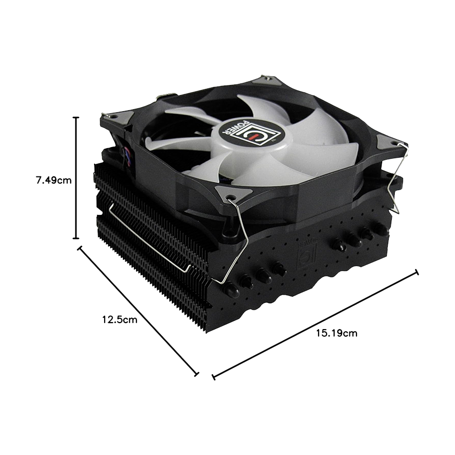 CPU hladnjak LC-Power LC-CC-120-RGB, Intel/AMD