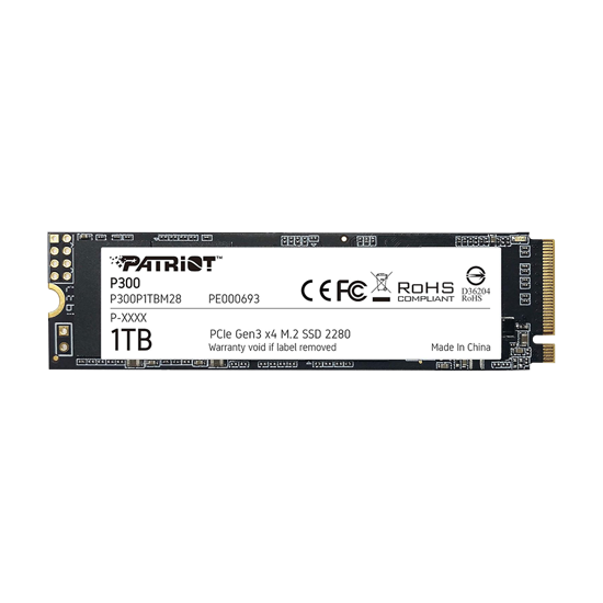 Picture of PATRIOT SSD M.2 NVMe P300 2280 PCIe 1TB Low-Power Consumption SSD P300P1TBM28