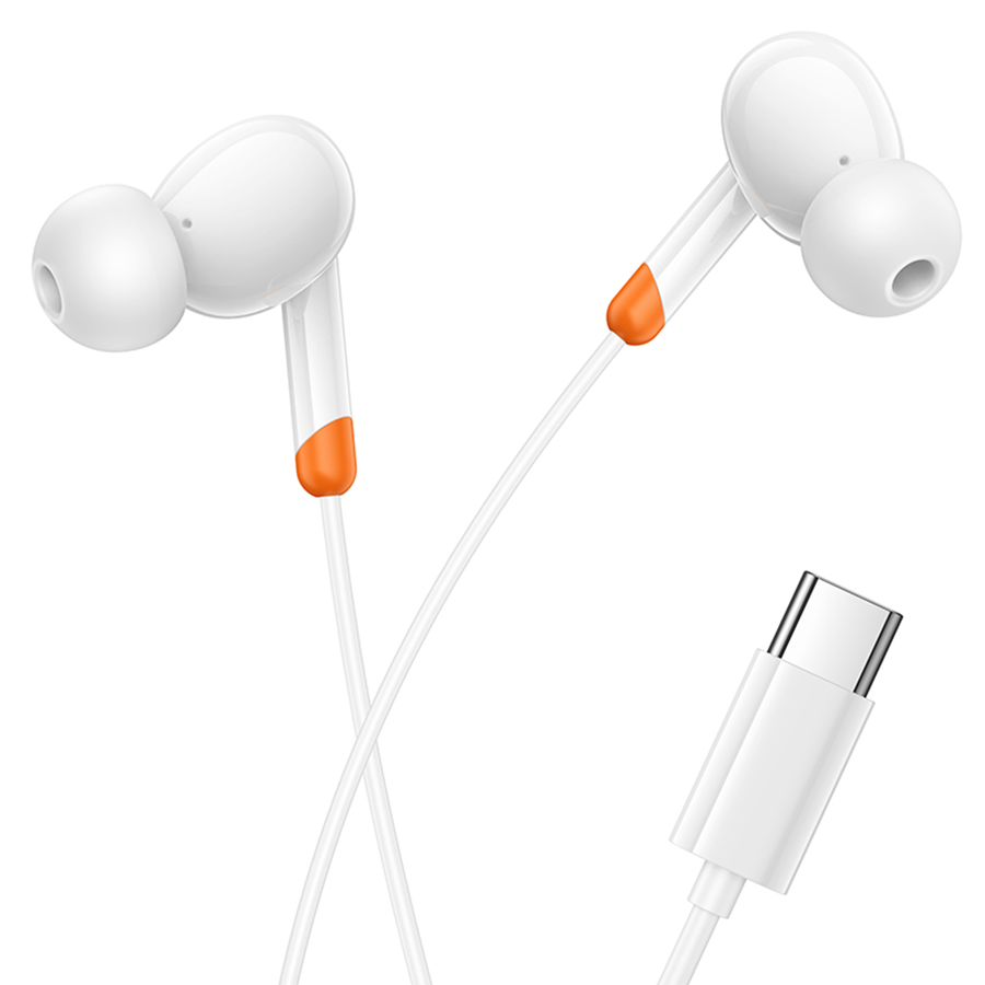 Slušalice sa mikrofonom Type-C BOROFONE BM92 Refined universal earphones with microphone Type-C white