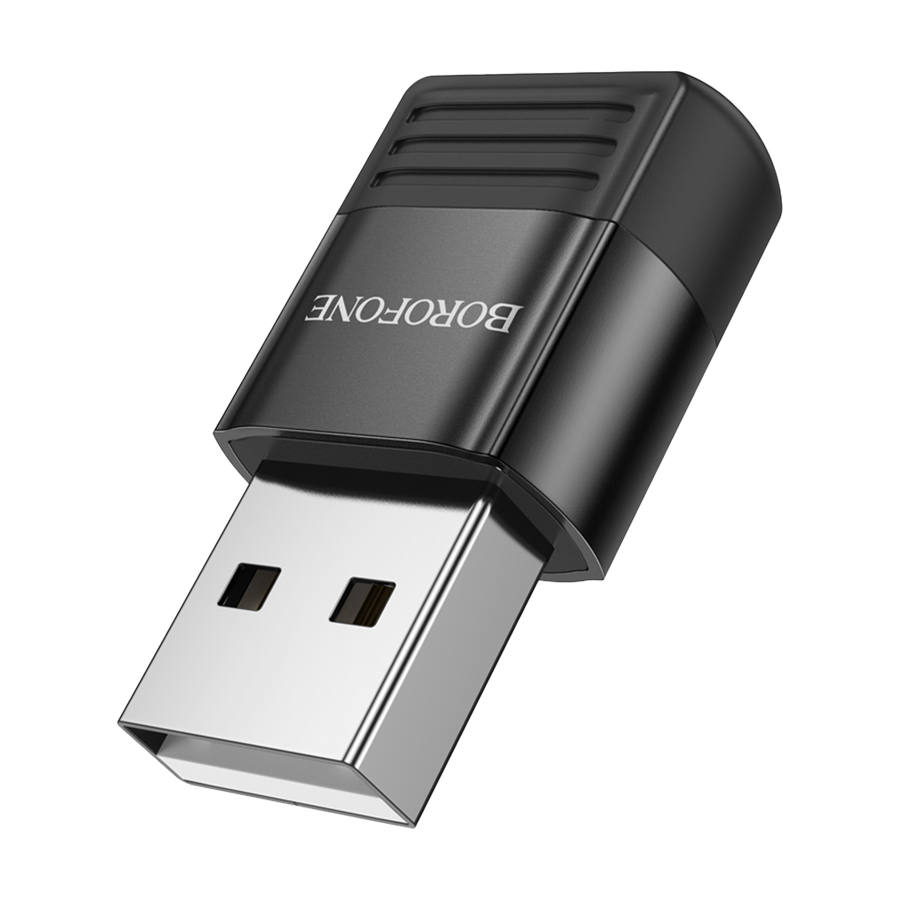 USB adapter BOROFONE BV18 USB male to Type-C female USB2.0 adapter black