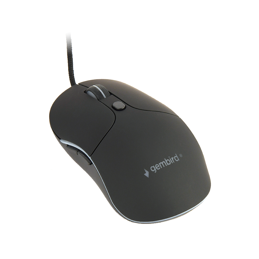 Miš GEMBIRD MUS-UL-02, USB, large size illuminated, black, 2400 dpi