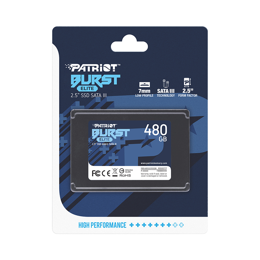 SSD Patriot 480GB 2.5" PBE480GS25SSDR